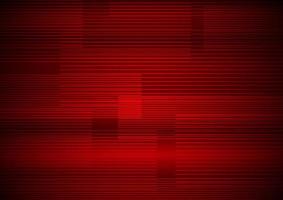 padrão de linha horizontal abstrato em fundo vermelho vetor