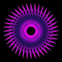 espirógrafo fractal circular roxo vetor