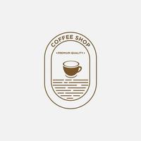 vetor de logotipo vintage de café, identidade de marca de café, inspiração de logotipo de café