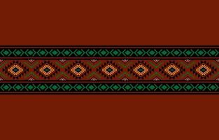 design tradicional geométrico étnico oriental sem costura padrão para fundo, tapete, papel de parede, roupas, embrulho, batik, tecido, vetor, ilustração, estilo bordado. vetor