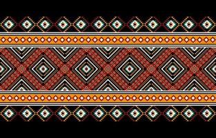 design tradicional geométrico étnico oriental sem costura padrão para fundo, tapete, papel de parede, roupas, embrulho, batik, tecido, vetor, ilustração, estilo bordado. vetor