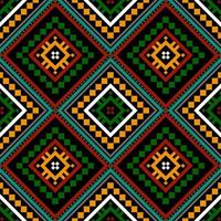 design tradicional geométrico étnico oriental sem costura padrão para fundo, tapete, papel de parede, roupas, embrulho, batik, tecido, vetor, ilustração, estilo bordado. vetor