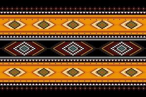 design tradicional geométrico étnico oriental sem costura padrão para fundo, tapete, papel de parede, roupas, embrulho, batik, tecido, vetor, ilustração, estilo bordado. vetor