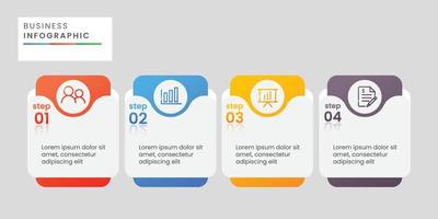 design de modelo de infográfico de negócios vetor