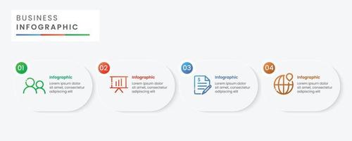 design de modelo de infográfico de negócios vetor