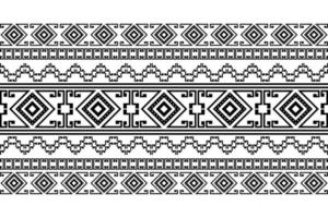 design tradicional geométrico étnico oriental sem costura padrão para fundo, tapete, papel de parede, roupas, embrulho, batik, tecido, vetor, ilustração, estilo bordado. vetor