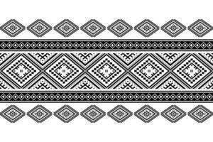 design tradicional geométrico étnico oriental sem costura padrão para fundo, tapete, papel de parede, roupas, embrulho, batik, tecido, vetor, ilustração, estilo bordado. vetor