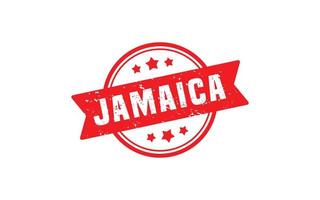 borracha de carimbo da jamaica com estilo grunge em fundo branco vetor