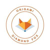 ilustração de modelo de símbolo de ícone de vetor de design de logotipo de origami