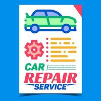 vetor de banner promocional criativo de serviço de reparo de automóveis