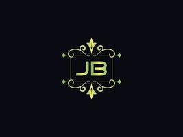 ícone moderno do logotipo jb, design de letras de luxo do alfabeto jb vetor