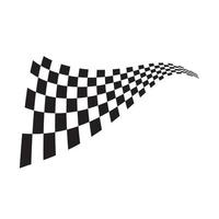 desenho de ícone de bandeira de corrida vetor