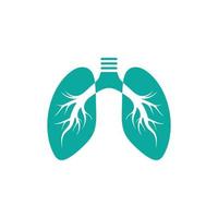 design de ilustração de ícone vetorial de pulmão vetor
