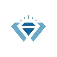 modelo de logotipo de diamante vetor