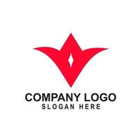 um design de logotipo simples e minimalista que pode ser lembrado e se tornar a identidade de uma empresa vetor