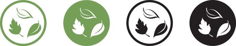 ícone de reciclagem verde conceito de natureza ecológica vetor