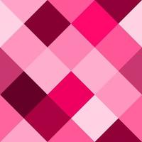beleza e fundo padrão geométrico abstrato doce com quadrados, tom rosa e vermelho para o dia dos namorados. vetor