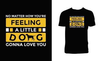tipografia de cachorro e design de camiseta com letras vetor