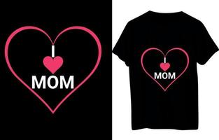 design da camiseta da mãe vetor