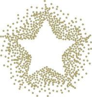 estrela feita de lantejoulas estrela glitter vetor