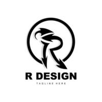 logotipo da letra r, vetor de alfabeto, design inicial do logotipo da marca do produto r