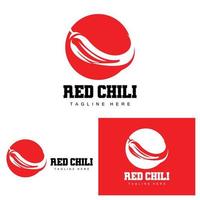 logotipo de pimenta vermelha, vetor de pimenta malagueta, ilustração de casa de jardim de pimenta, ilustração de marca de produto da empresa