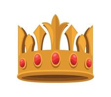 rainha coroa de ouro vetor