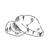 desenho de pedra vetor desenhado à mão