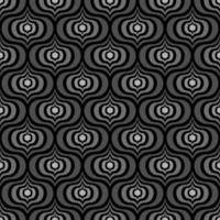 fundo vector preto sem costura em estilo art deco com elementos abstratos cinza