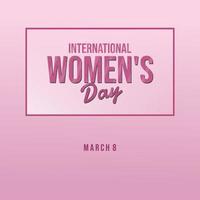 vetor de banner do dia internacional da mulher