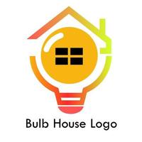 modelo de ilustração de design de logotipo de casa de lâmpada. isso é bom para o seu negócio vetor