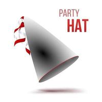 vetor de chapéu de festa. ilustração de chapéus de acessórios decorativos de férias