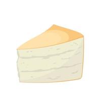 ilustração vetorial de desenho animado de queijo parmesão vetor