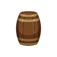 ilustração vetorial de desenhos animados de vinho de barril antigo vetor