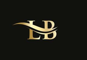 logotipo inicial da letra lb com modelo de vetor de tipografia de negócios modernos criativos. design de logotipo de letra abstrata criativa lb