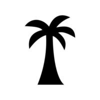 conceito de design de logotipo de palmeira para modelo de vetor de ícone de paisagem de praia de viagem