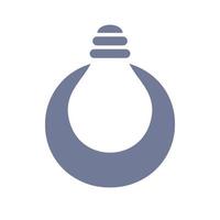 o logotipo elétrico da letra o combina com o modelo de vetor de ícone de lâmpada elétrica. lâmpada logotipo sinal símbolo