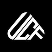 design criativo do logotipo da carta ucf com gráfico vetorial, logotipo simples e moderno ucf. vetor