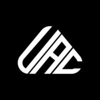 design criativo do logotipo da letra uac com gráfico vetorial, logotipo simples e moderno do uac. vetor