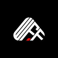 design criativo do logotipo da letra wff com gráfico vetorial, logotipo simples e moderno do wff. vetor