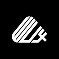 design criativo do logotipo da letra wux com gráfico vetorial, logotipo wux simples e moderno. vetor