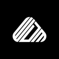 design criativo do logotipo da carta wdm com gráfico vetorial, logotipo wdm simples e moderno. vetor