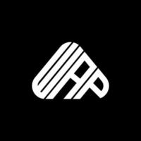 design criativo do logotipo da carta wap com gráfico vetorial, logotipo wap simples e moderno. vetor