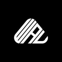 design criativo do logotipo da letra wau com gráfico vetorial, logotipo simples e moderno do wau. vetor