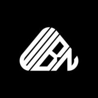 design criativo do logotipo da carta wbn com gráfico vetorial, logotipo wbn simples e moderno. vetor