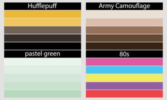 paletas de cores uma paleta de cores é um conjunto de cores usadas em um design ou projeto visual. essas cores são cuidadosamente escolhidas para criar um design coeso e visualmente atraente. vetor