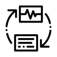 ilustração em vetor ícone de controle de voz de diagnóstico sem fio