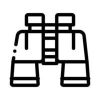 ilustração de contorno do vetor de ícone de binóculos