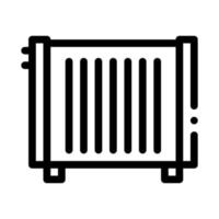 ícone de vetor de equipamento de aquecimento de radiador de água em casa