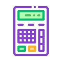 vetor de mecanismo eletrônico financeiro de calculadora
